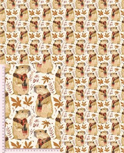 Кулир с лайкрой КАПИБАРА ОСЕНЬ 3212