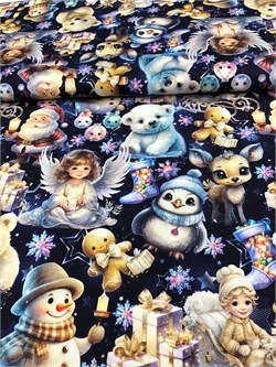 Сатин АНГЕЛОК И ЗВЕРЮШКИ 3231