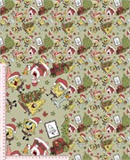 Кулир с лайкрой Губка боб Новогодний 3214