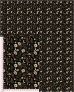 Сатин ПАПОРОТНИК НА ЧЕРНОМ 3234